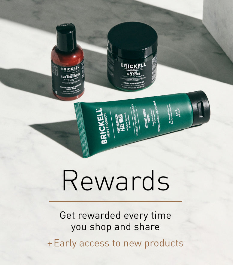 Brickell Rewards Program - Earn points every time you shop and share +get early access to new products.