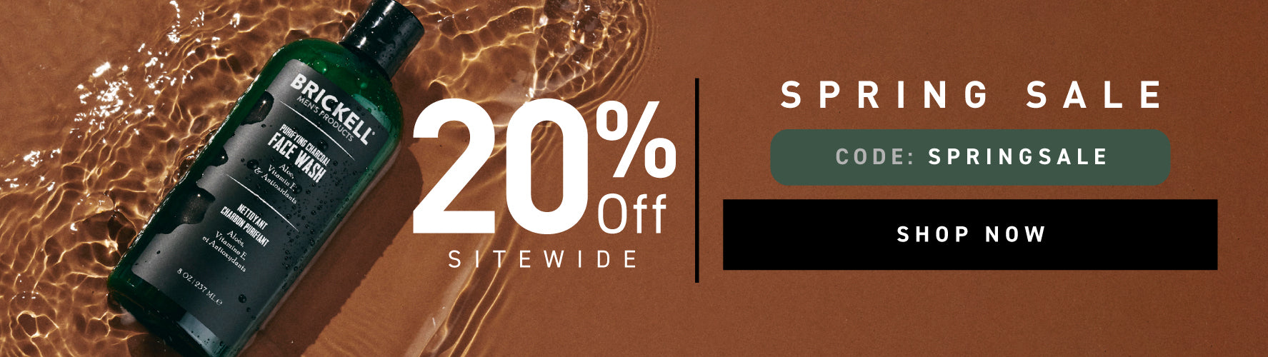 Spring Sale: 20% off Sitewide. Code: SPRINGSALE. Shop Now.